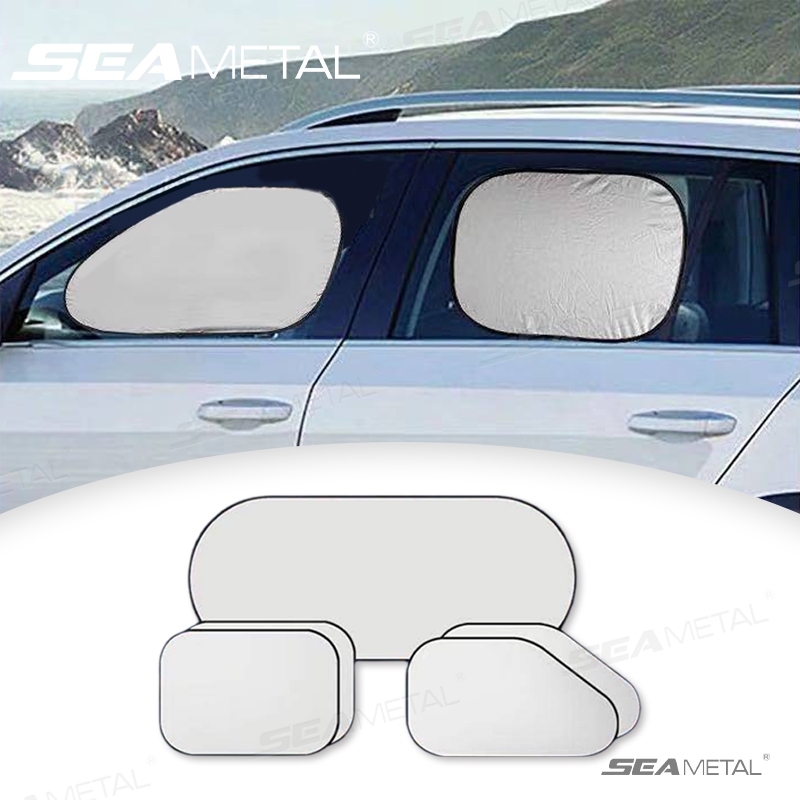Seametal Cửa Sổ Ô Tô Che Nắng Có Thể Gập Lại Mặt Trước Bên Tấm Che Nắng Che Chắn Gió Phía Sau Bảo Vệ Nhiệt