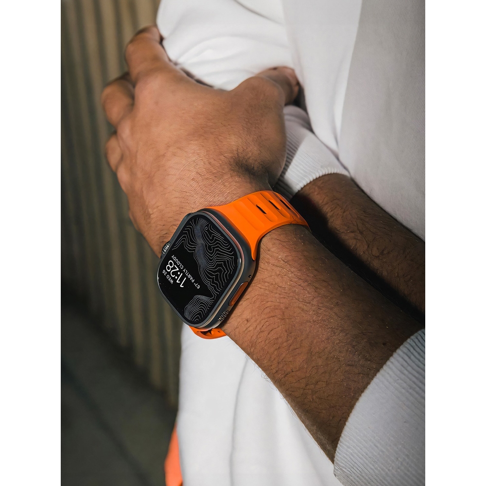 Dây đeo chống nước thể thao silicon không hạt dành cho nam Thích hợp cho Apple Watch S11 SE3 Ultra3 S10 S9 S8 SE S7 S6 Ultra 49mm 46mm 40mm 44mm 41mm 45mm Dây đeo cổ tay