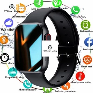 Đồng Hồ Thông Minh I8PM Máy Đo Nhịp Tim Huyết Áp Oxy Máu Theo Dõi Giấc Ngủ Thông Tin Cuộc Gọi Bluetooth Vòng Tay Nhạc