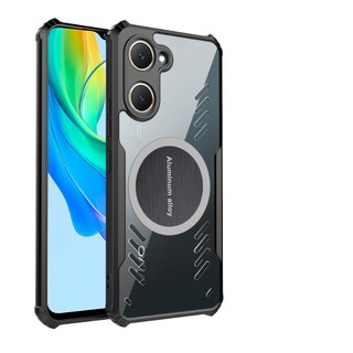 Ốp lưng trong suốt tản nhiệt cho Xiaomi POCO POCO X7 X6 X5 X4 X3 Pro X6 Neo X4 X3 GT X2 NFC 4G Magsafe Vỏ xe từ tính