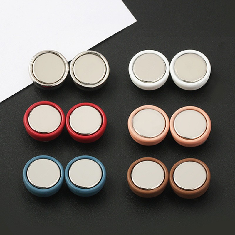 [Yunyuan] Bộ 2 / 4 Bộ Khóa Từ Tính Hồi Giáo Camellia Trâm Khăn Trùm Đầu Khăn Lụa Khóa Cổ Kẹp Chống Phơi Bày Khóa Từ Tính