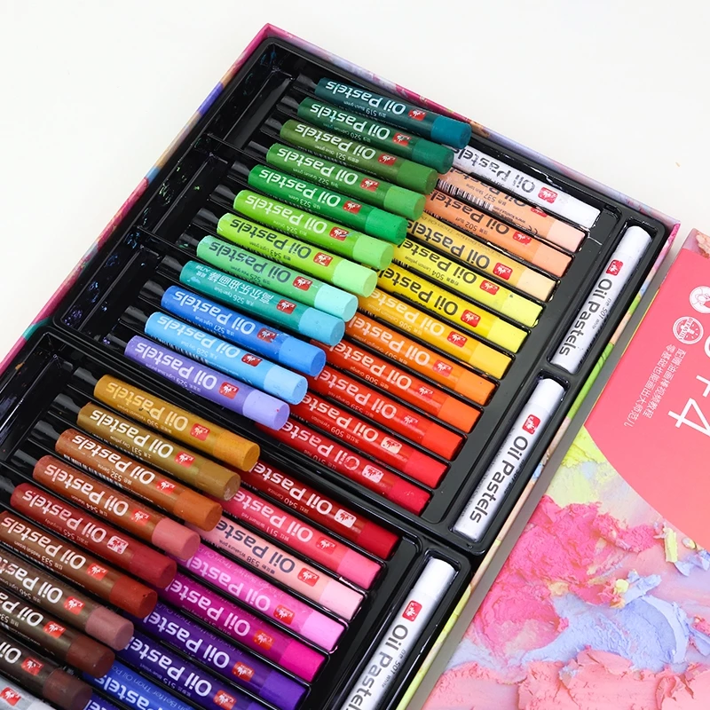 Kuelox Dầu Mềm Pastel Tranh Crayon Graffiti Vẽ Phấn Dính Bộ Đồ Dùng Nghệ Thuật