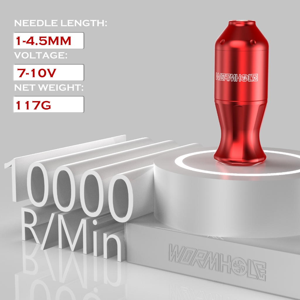 Súng xăm lỗ sâu với máy xăm dây RCA 3,5MM Bút xăm quay