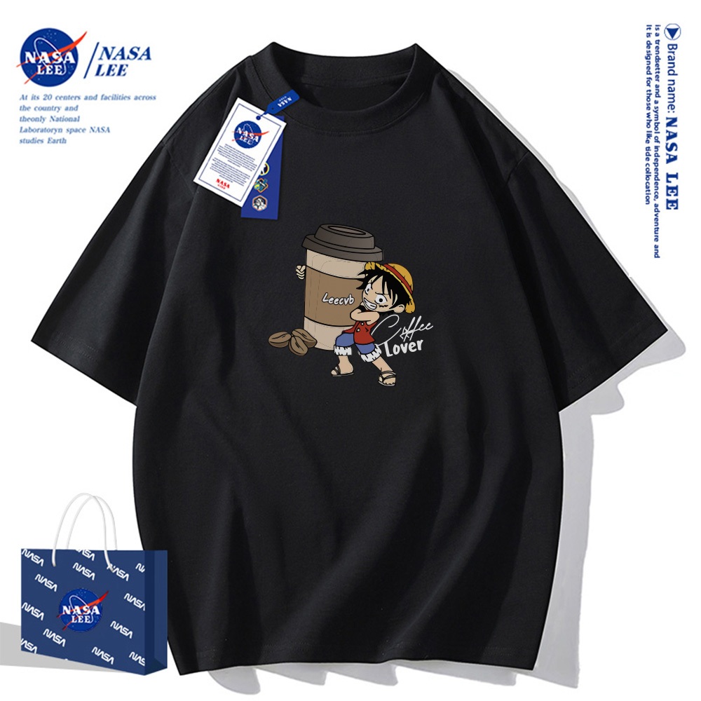 Áo thun ngắn tay NASA - Họa tiết One Piece, chất liệu cotton, phù hợp cho cả nam và nữ