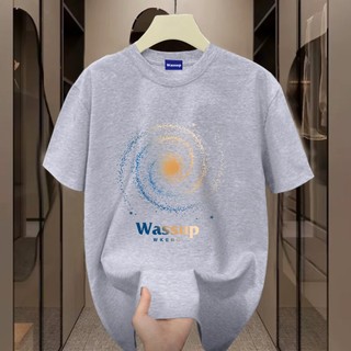 ✨Hàng có sẵn✨ WASSUP Starry River-Áo thun nam mới! 100% cotton, thời trang, Unisex