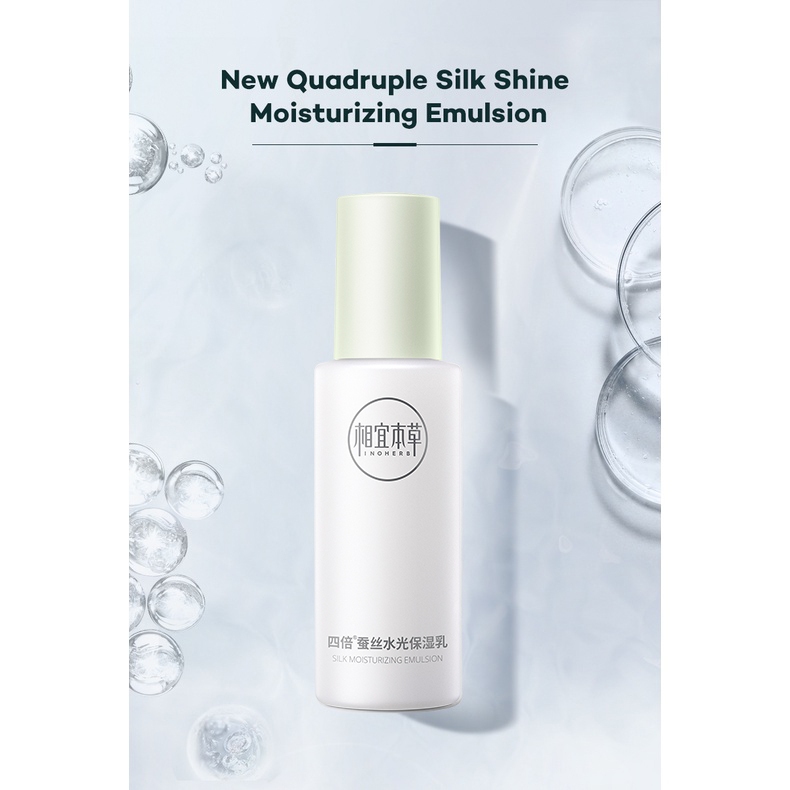 Ảnh Tinh chất dưỡng ẩm INOHERB Quadruple Silk Shine Moisturizing Emulsion 20g chống khô da 1