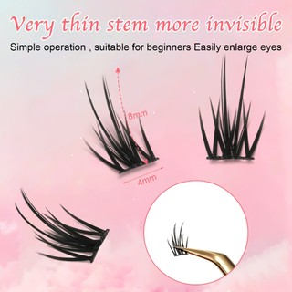 IOIIK Lông mi giả 3 hàng 9mm-12mm Chuyên nghiệp Tự nhiên C Chất lượng cao có thể tái sử dụng
