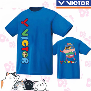 Victor Áo Sơ Mi Cầu Lông Vật Liệu Mới Kháng Khuẩn Mồ Hôi Quần Áo Cầu Lông Nữ Thể Thao Top Victor Áo Sơ Mi