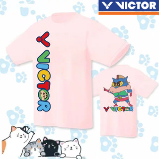 Victor Áo Sơ Mi Cầu Lông Vật Liệu Mới Kháng Khuẩn Mồ Hôi Quần Áo Cầu Lông Nữ Thể Thao Top Victor Áo Sơ Mi