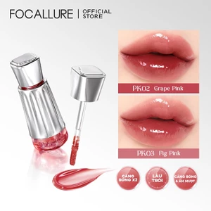 Focallure Gương 3D Dewy Lip Tint Glowy Plump Nhẹ Không Dính Độ Ẩm 3g