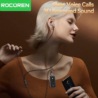 Bộ thu âm thanh không dây Rocoren Bluetooth 5.4 Lavalier có chức năng điều khiển Camera Bluetooth Bộ chuyển đổi không dây