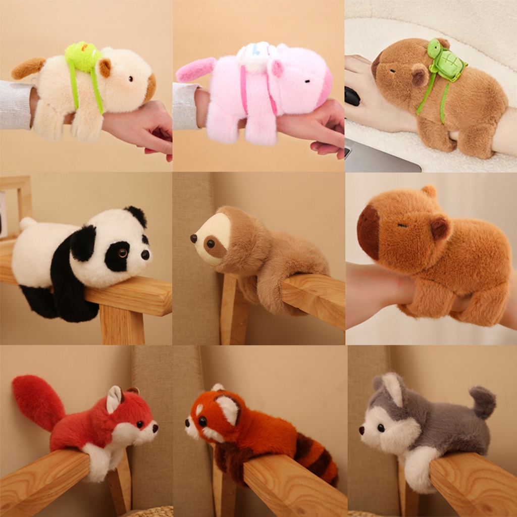Kapibala Snap Ring Ring Doll Đồ chơi sang trọng Vòng tay dự tiệc dành cho trẻ em