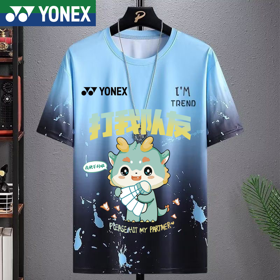 Áo Sơ Mi Cầu Lông Yonex 2025 Phiên Bản Mới Áo Sơ Mi Cầu Lông Cho Trẻ Em Và Thanh Thiếu Niên YY Năm Mới Quần Áo Cầu Lông Thể Thao Đội Nam Nữ Áo Thun Thể Thao Hàng Đầu
