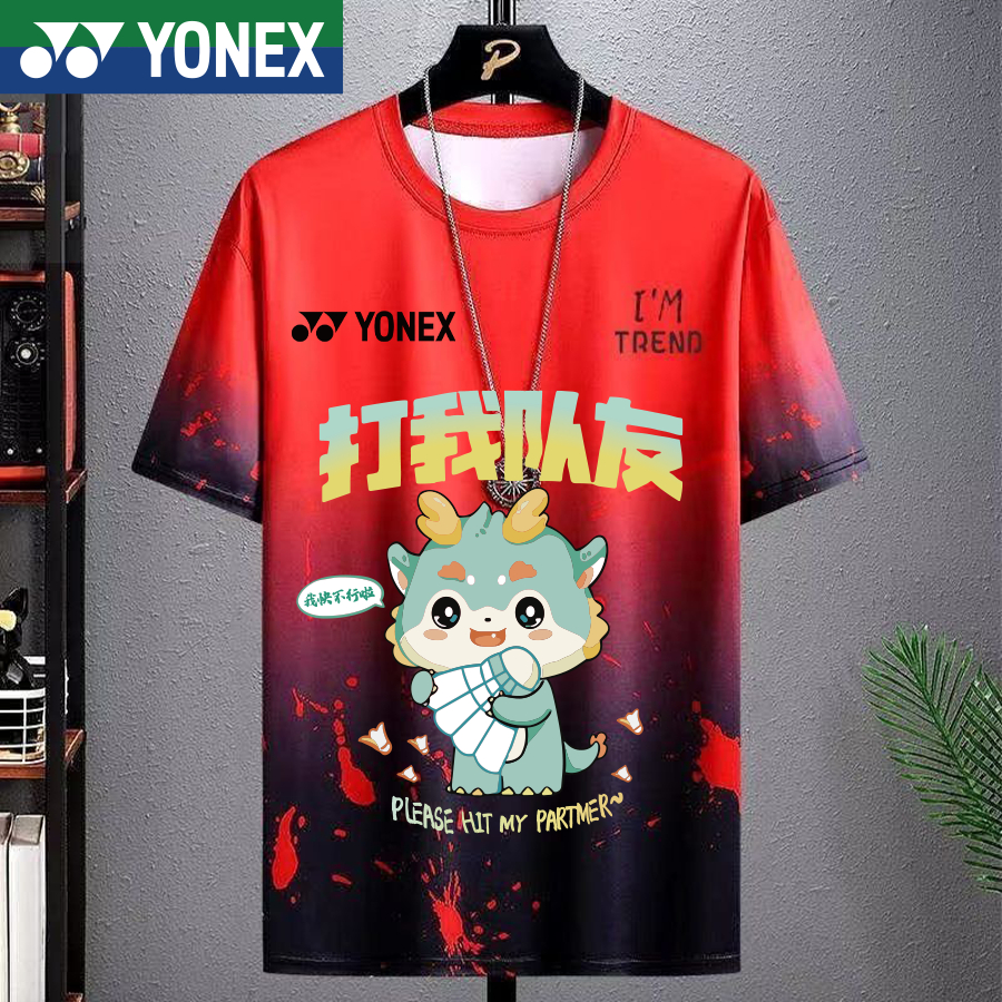Áo Sơ Mi Cầu Lông Yonex 2025 Phiên Bản Mới Áo Sơ Mi Cầu Lông Cho Trẻ Em Và Thanh Thiếu Niên YY Năm Mới Quần Áo Cầu Lông Thể Thao Đội Nam Nữ Áo Thun Thể Thao Hàng Đầu