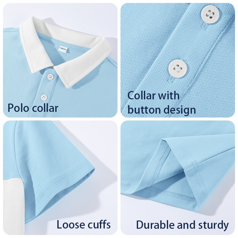 W.G.Q Áo thun Bé Gái , Khâu Màu Thiết Kế Áo Sơ Mi polo, Thoáng Khí Hút Mồ Hôi Có In Hình