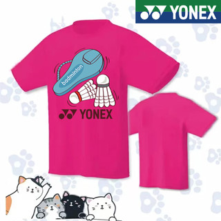 Áo Sơ Mi Cầu Lông Yonex 2025 Mới YY Áo Sơ Mi Cầu Lông 114531 Câu lạc bộ nam nữ Áo thun ngắn tay thể thao khô nhanh