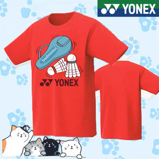 Áo Sơ Mi Cầu Lông Yonex 2025 Mới YY Áo Sơ Mi Cầu Lông 114531 Câu lạc bộ nam nữ Áo thun ngắn tay thể thao khô nhanh
