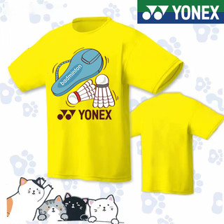 Áo Sơ Mi Cầu Lông Yonex 2025 Mới YY Áo Sơ Mi Cầu Lông 114531 Câu lạc bộ nam nữ Áo thun ngắn tay thể thao khô nhanh