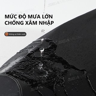 Seametaltal Vỏ bọc ghế xe máy Chống thấm nước thoáng khí bằng da PU Đệm bảo vệ cho xe máy Xe tay ga điện