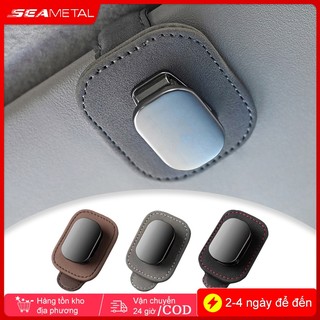 Seametal Kính Mát Ô Tô Giá Đỡ Kẹp Da Lộn Chống Nắng Gắn Kính Mắt Di Động Móc Treo Lưu Trữ Phụ Kiện Nội Thất Ô Tô