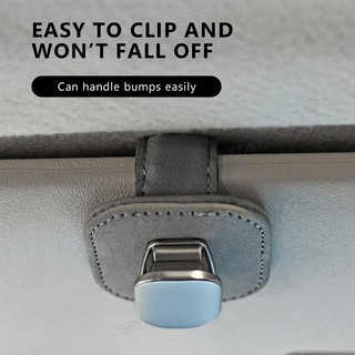 Seametal Kính Mát Ô Tô Giá Đỡ Kẹp Da Lộn Chống Nắng Gắn Kính Mắt Di Động Móc Treo Lưu Trữ Phụ Kiện Nội Thất Ô Tô