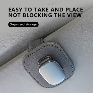 Seametal Kính Mát Ô Tô Giá Đỡ Kẹp Da Lộn Chống Nắng Gắn Kính Mắt Di Động Móc Treo Lưu Trữ Phụ Kiện Nội Thất Ô Tô