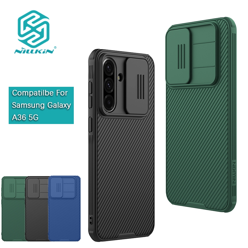 Nillkin Dành Cho Samsung Galaxy A56 A26 A36 A35 A55 5G Camshield Pro PC Từ Tính TPU Bảo Vệ Ống Kính Máy Ảnh Trượt Trượt Ốp Lưng Cứng Vỏ Điện Thoại Vỏ