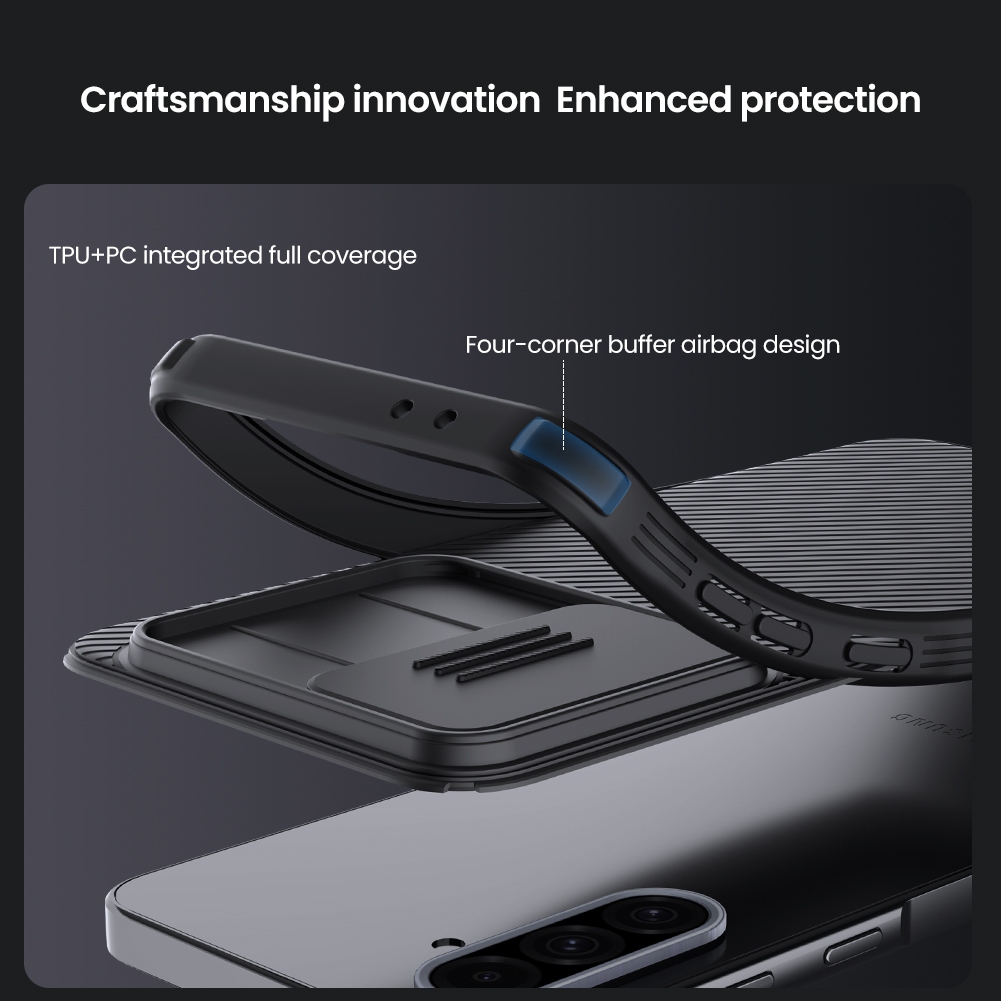 Nillkin Dành Cho Samsung Galaxy A56 A26 A36 A35 A55 5G Camshield Pro PC Từ Tính TPU Bảo Vệ Ống Kính Máy Ảnh Trượt Trượt Ốp Lưng Cứng Vỏ Điện Thoại Vỏ