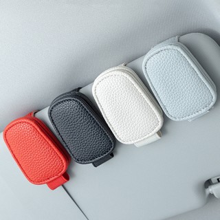 Giá đỡ kẹp kính mắt ô tô SEAMETAL gắn tấm che nắng, đựng thẻ vé, hút từ tính, ổn định, móc treo kính