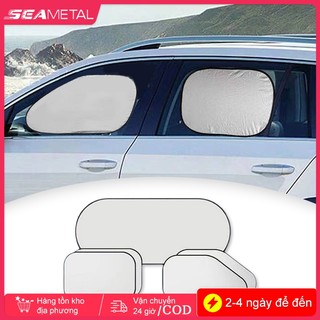 Seametal Cửa Sổ Ô Tô Che Nắng Có Thể Gập Lại Phía Trước Mặt Sau Cửa Sổ Che Nắng Che Nắng Phía Sau Kính Chắn Gió Che Nhiệt Chống Nắng
