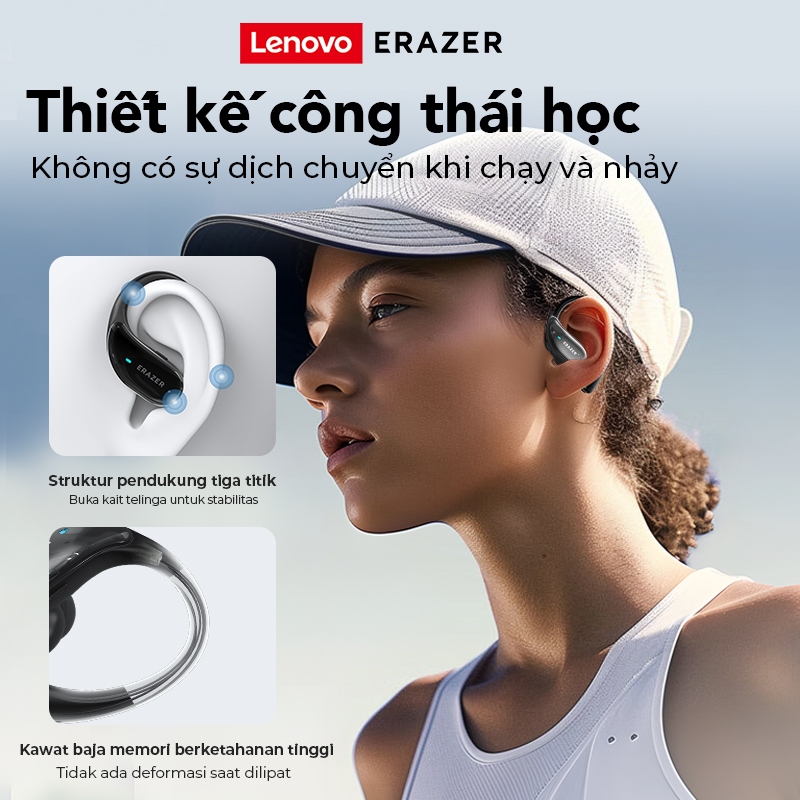 ERAZER XT80 Pro AI bị lỗi Tai nghe Bluetooth ANC khử tiếng ồn thông minh kết cấu tần số thấp Tai nghe không dây IPX5 tai nghe thể thao chống nước | BigBuy360 - bigbuy360.vn