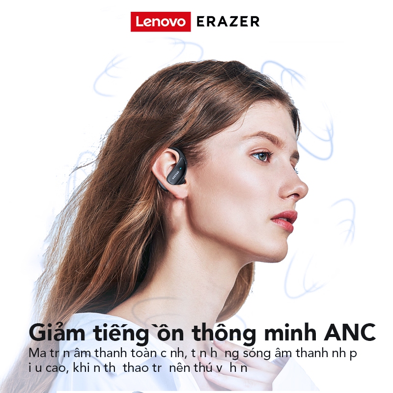 ERAZER XT80 Pro AI bị lỗi Tai nghe Bluetooth ANC khử tiếng ồn thông minh kết cấu tần số thấp Tai nghe không dây IPX5 tai nghe thể thao chống nước | BigBuy360 - bigbuy360.vn