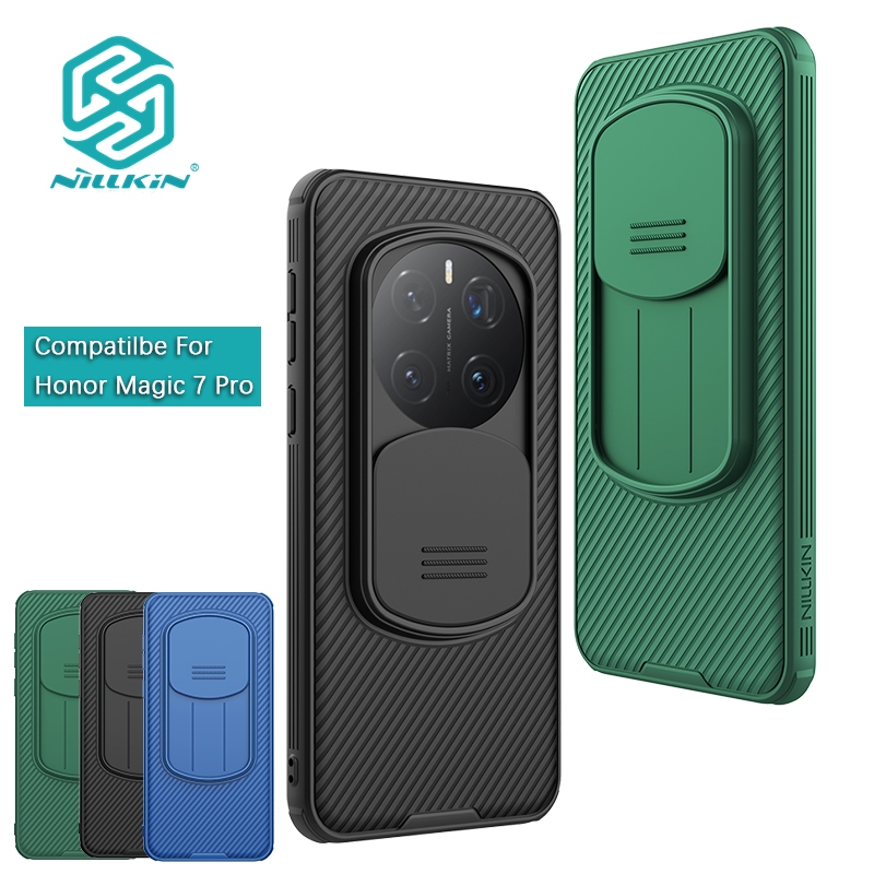 Nillkin Cho Honor Magic 7 Pro 6 5 Camshield Pro PC TPU Bảo Vệ Ống Kính Máy Ảnh Trượt Trượt Chống Sốc Ốp Lưng Cứng Vỏ Điện Thoại Vỏ Bảo Vệ