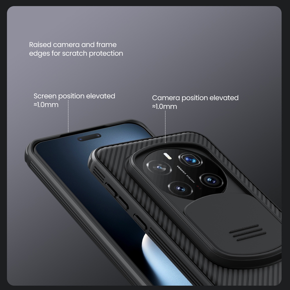 Nillkin Cho Honor Magic 7 Pro 6 5 Camshield Pro PC TPU Bảo Vệ Ống Kính Máy Ảnh Trượt Trượt Chống Sốc Ốp Lưng Cứng Vỏ Điện Thoại Vỏ Bảo Vệ