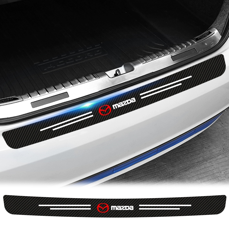 1 Chiếc Sợi Carbon Thân Xe Dải Miếng Dán Xe Phía Sau Ốp Lưng Dán Cho Xe Mazda 2 3 5 6 2017 CX-4 CX-5 CX-7 CX-9 CX-3 CX-5