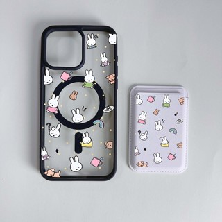 Vỏ bọc cạnh mềm chống sốc đáng yêu Rainbow Rabbit Thích hợp cho iPhone 16 16promax 16plus Vỏ cặp đôi 15pro 15promax 12 13 14 14promax 14pro 14plus 15plus 11pro max Cover