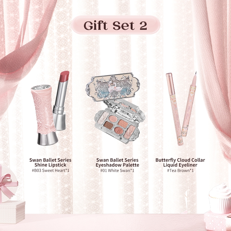 Ảnh Set mỹ phẩm trang điểm FLOWER KNOWS gồm son môi và bảng phấn mắt 3
