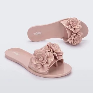 Giày nữ Melissa phong cách mới 2025 Giày thạch Dép bệt Camellia
