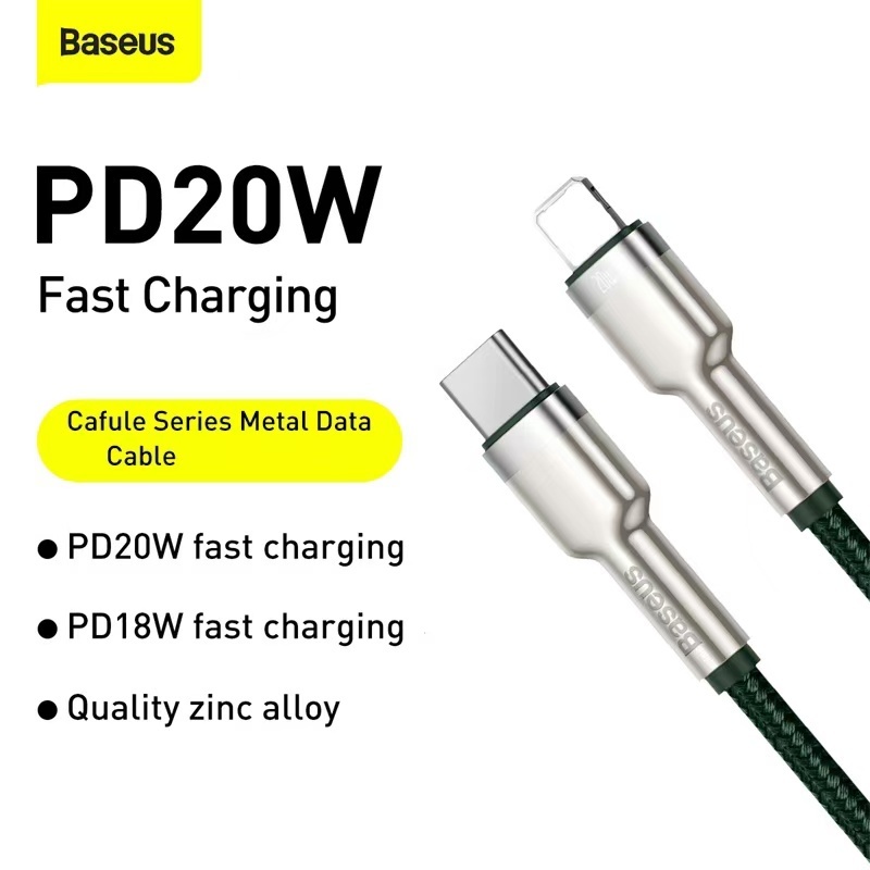Ảnh Dây cáp sạc nhanh Baseus cho phone từ đầu type C sang đầu 20w 1