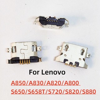 5-100 Chiếc Micro USB 5pin Tấm Nặng Cổng Sạc Kết Nối Cho Lenovo A850 A830 A820 A800 S650 S658T S720 S820 S880 Các Bộ Phận Thay Thế
