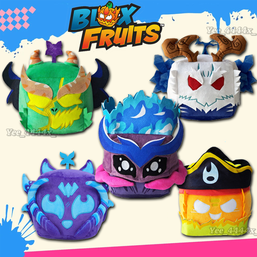 Blox Fruits Búp bê sang trọng Trái cây rồng, Trái cây Kitsune, Trái cây ngọn lửa, Trái cây Gas, Trái cây Yeti Trò chơi ngoại vi Búp bê sang trọng cho trẻ em sonlekvn