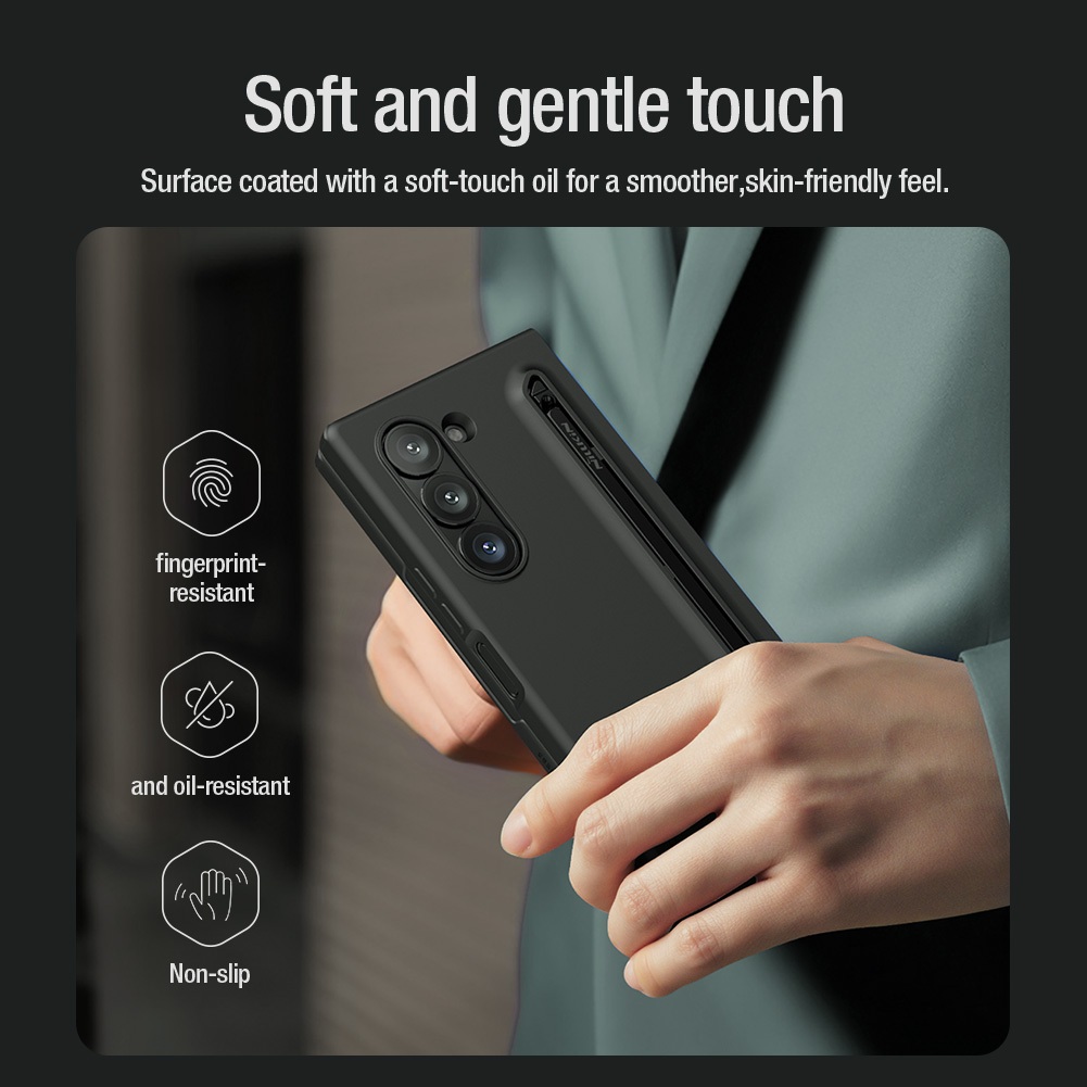 Nillkin Tương Thích Cho Samsung Galaxy Z Fold 6 / Fold 5 Flex Nguyên Chất Lỏng Silicon Cao Su Bảo Vệ Vỏ Điện Thoại Vỏ Bảo Vệ Có Bút Chì