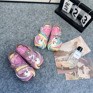2025 Phong Cách Mới Melissa Hoạt Hình Giày Trẻ Em Kỳ Lân Giày Sandal Trẻ Em