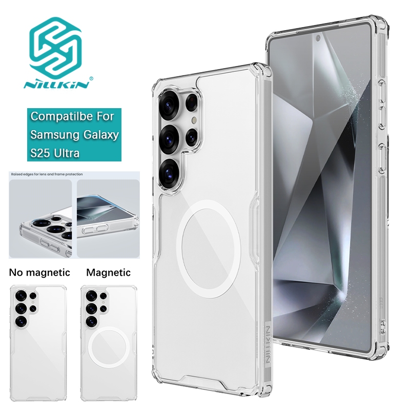 Nillkin Dành Cho Samsung Galaxy S25 Ultra / S25 + / S25 Plus / S24 Ultra / S24 Plus / S24 + Nature TPU Pro Case PC Clear Back Cover Vỏ Điện Thoại Chống Rơi Vỏ Bảo Vệ