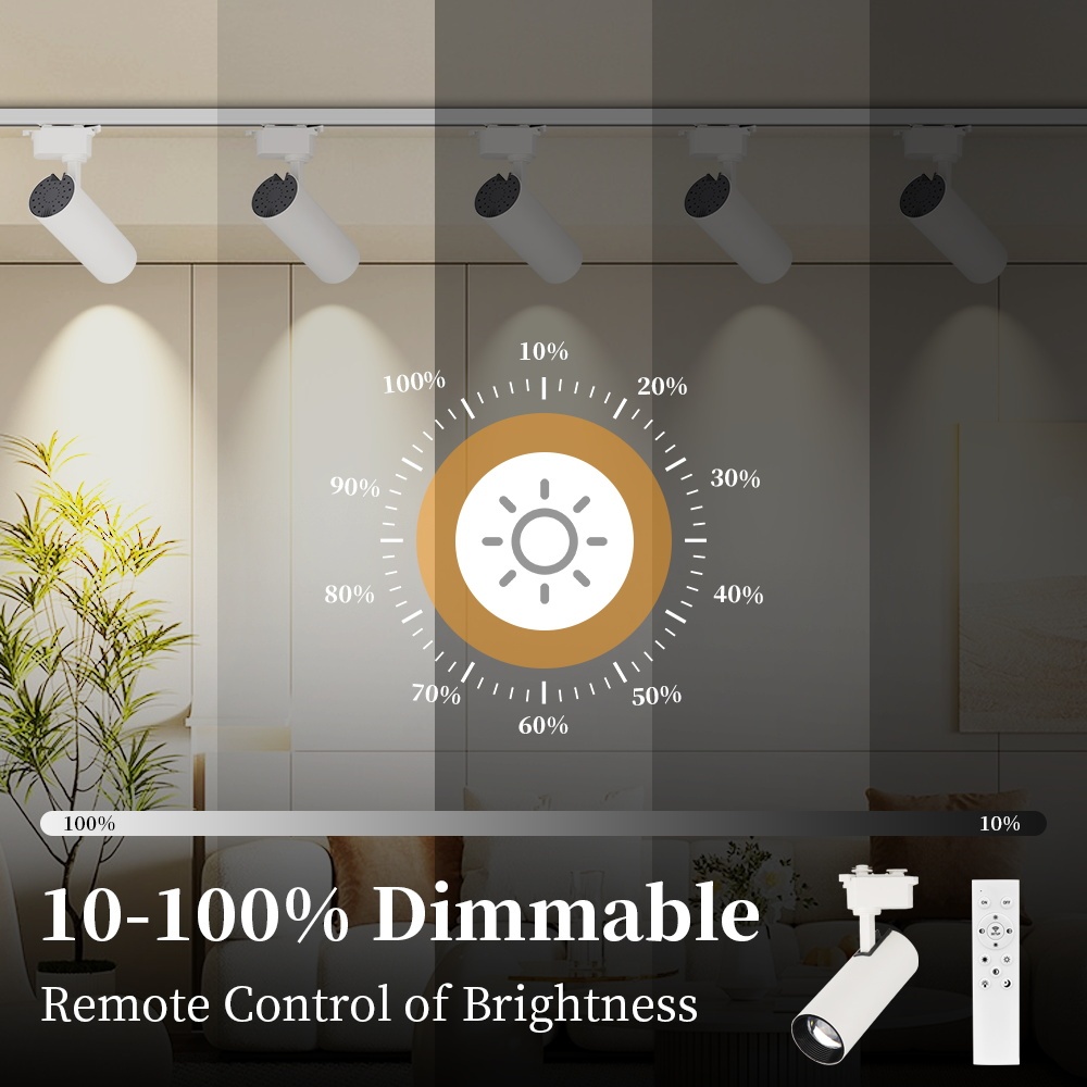 (3 đèn+2 ray)  Đèn Rọi Ray 20W Siêu Sáng LUX ĐÈN ,   Cob Ống Tranh Trang Trí Nhà Cửa Cửa Hàng Siêu Bền