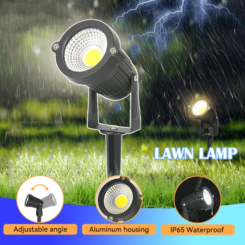 Đèn LED bãi cỏ 5W Đèn chiếu sáng ngoài trời IP65 Đèn đường LED chống nước sân vườn