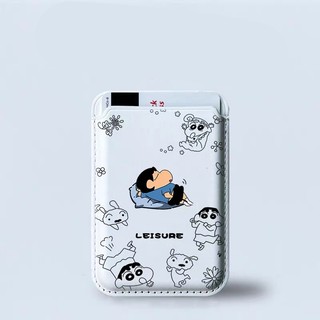 Hộp đựng thẻ ví họa tiết Crayon Shinchan dễ thương cho iPhone 13 12promax15pro 15promax 14 14promax 14 Pro 16 16plus 16 Pro Max 11