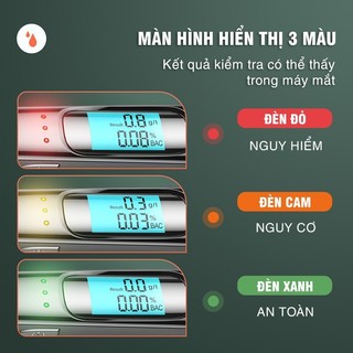 Máy kiểm tra cồn không tiếp xúc với màn hình kỹ thuật số LED Máy đo cồn Máy kiểm tra cồn Độ chính xác Công cụ chẩn đoán máy đo hơi thở