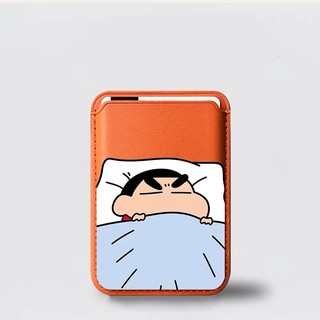 Giá đỡ thẻ ví họa tiết Crayon Shinchan ngủ cho iPhone 13 12promax15pro 15promax 14 14promax 14 Pro 16 16plus 16 Pro Max 11