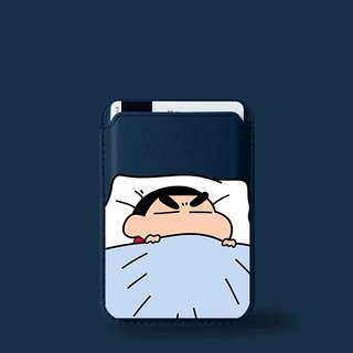 Giá đỡ thẻ ví họa tiết Crayon Shinchan ngủ cho iPhone 13 12promax15pro 15promax 14 14promax 14 Pro 16 16plus 16 Pro Max 11